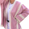 sassy linen kimono pink